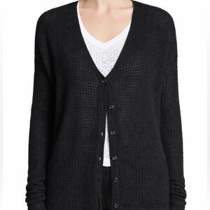 ATM cashmere waffle sitch open knit cardigan sweater anthony thomas melillo M